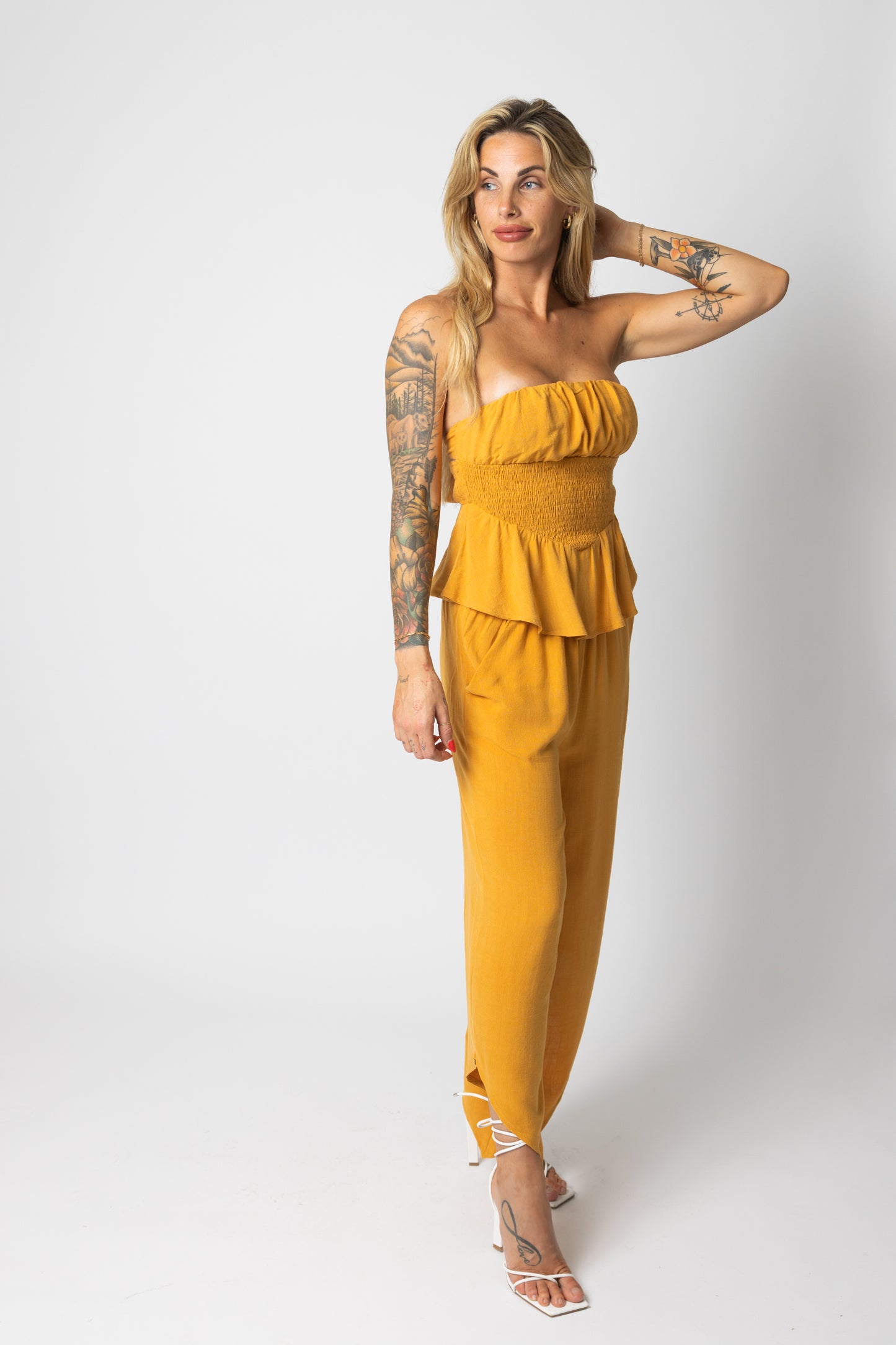 Golden Hour Linen Set Top