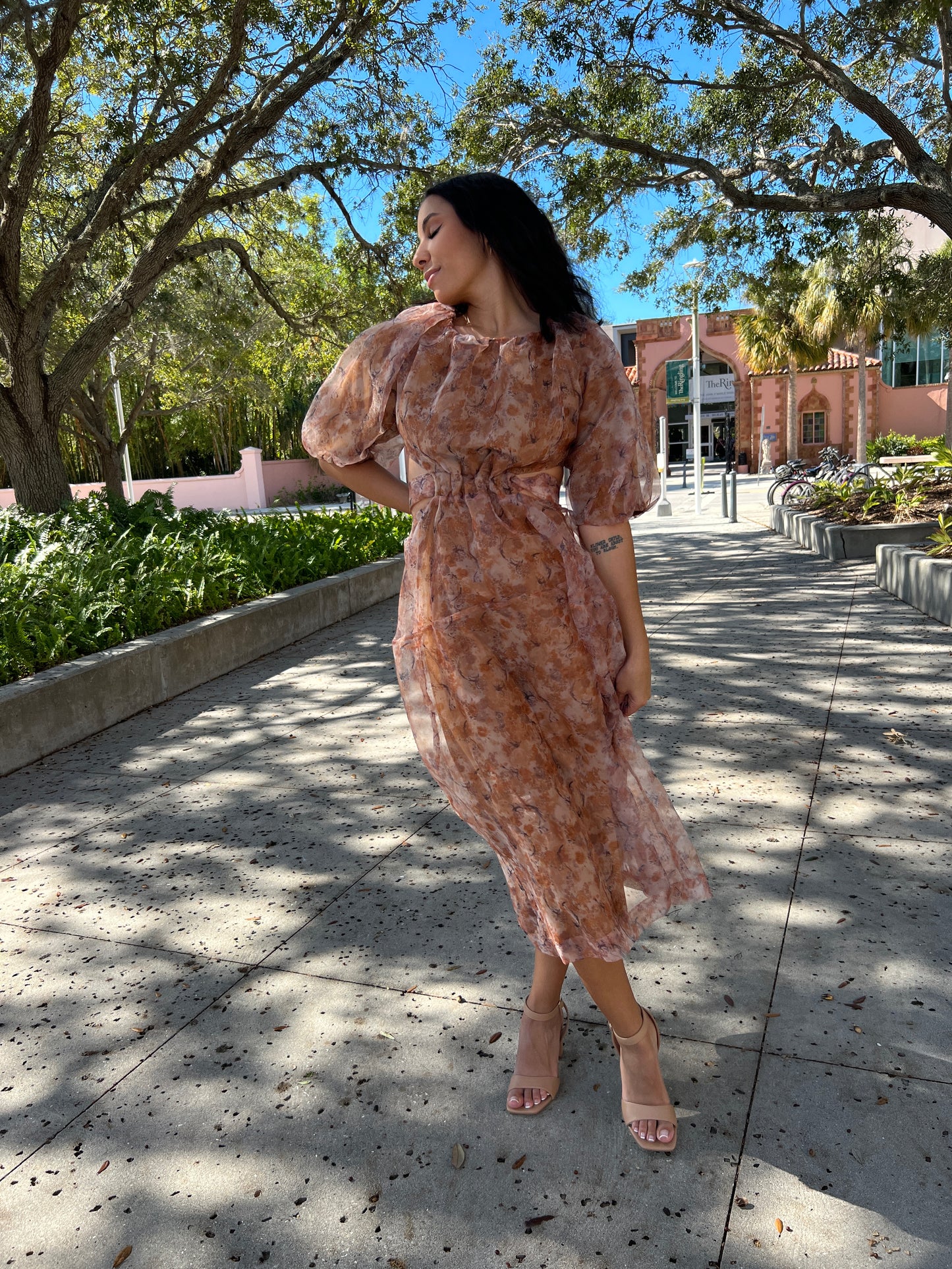 Emili Cut-Out Midi Dress