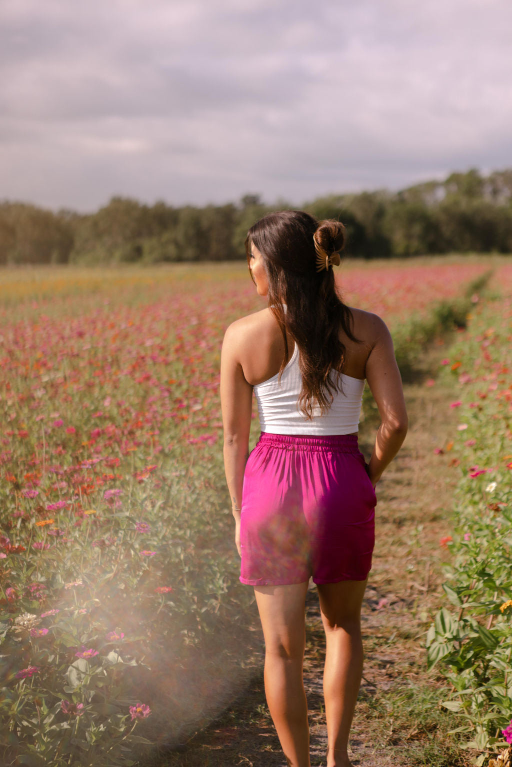 South of France Fuchsia Shorts