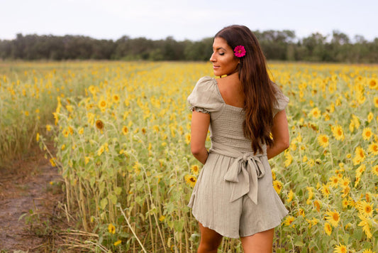 Matcha Cut-Out Romper