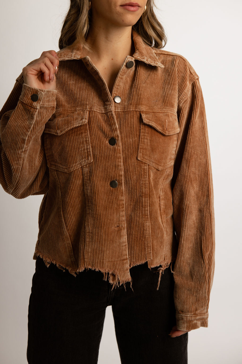 Paddington Distressed Cotton Corduroy Jacket