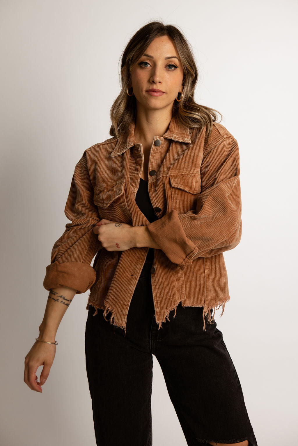 Paddington Distressed Cotton Corduroy Jacket