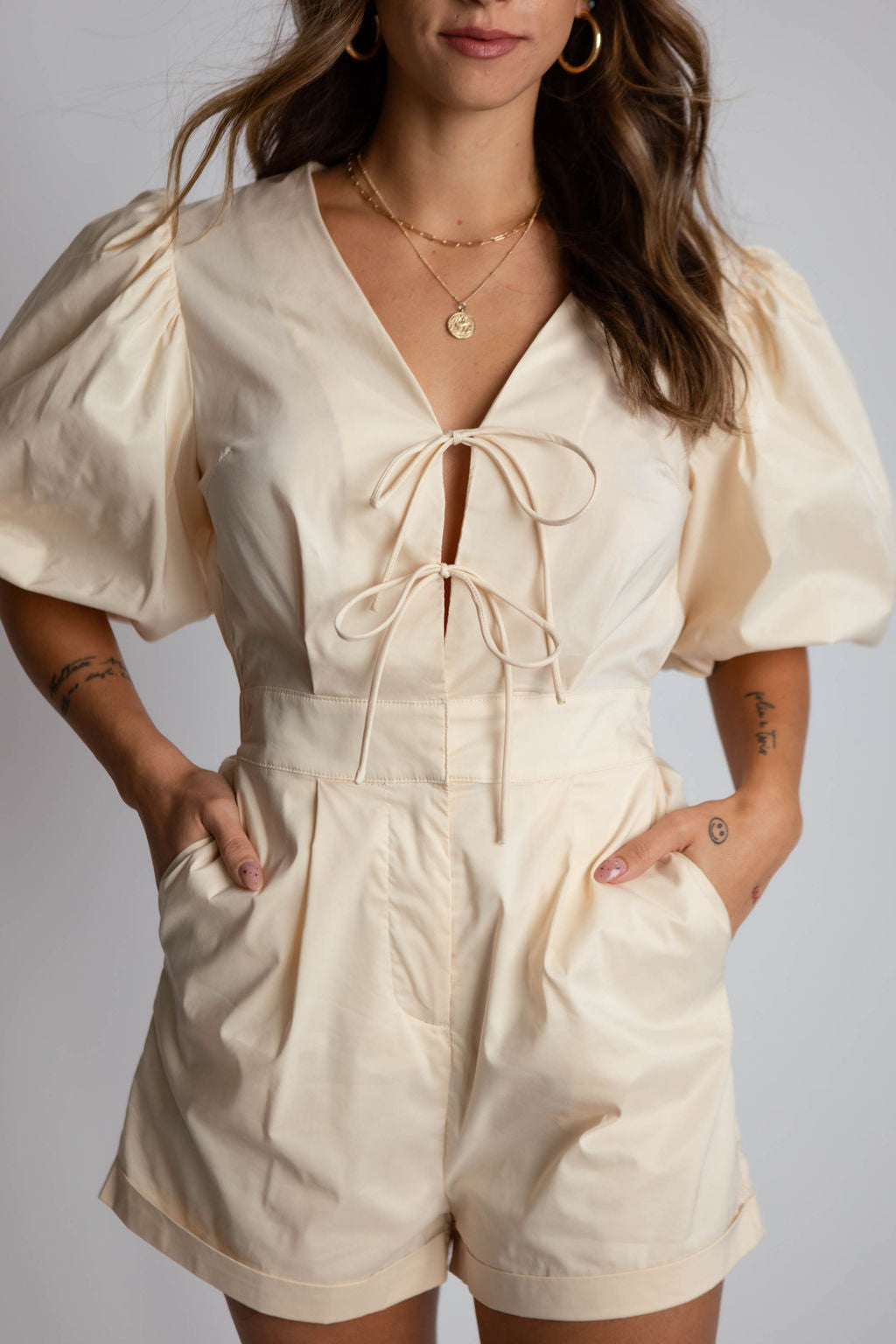 Eloise Puff Sleeve Romper