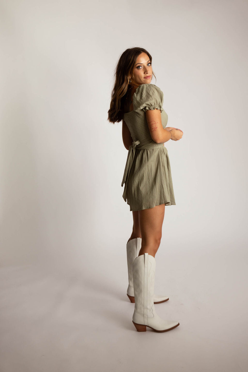 Matcha Cut-Out Romper