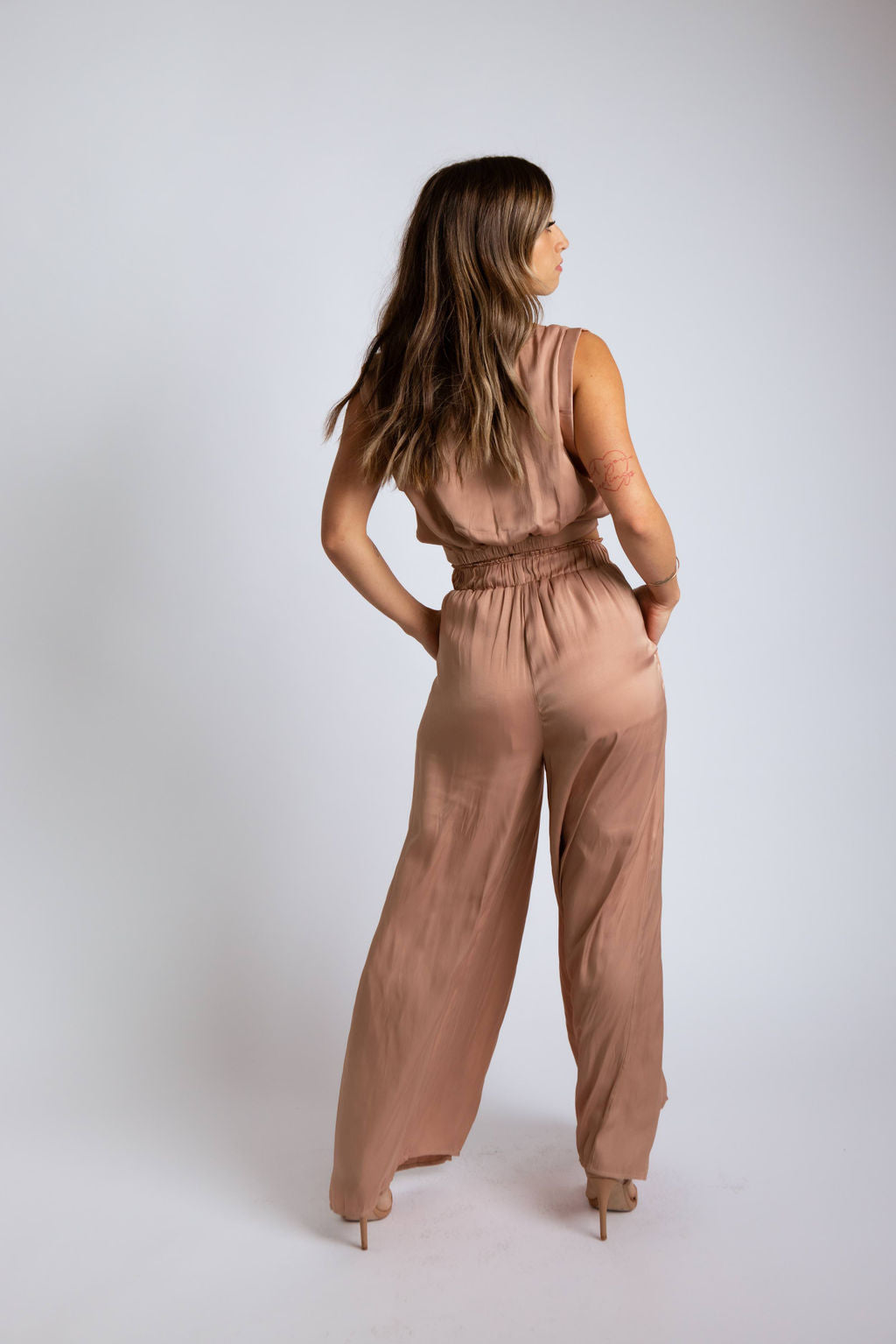 Skyway Satin Slit Pants