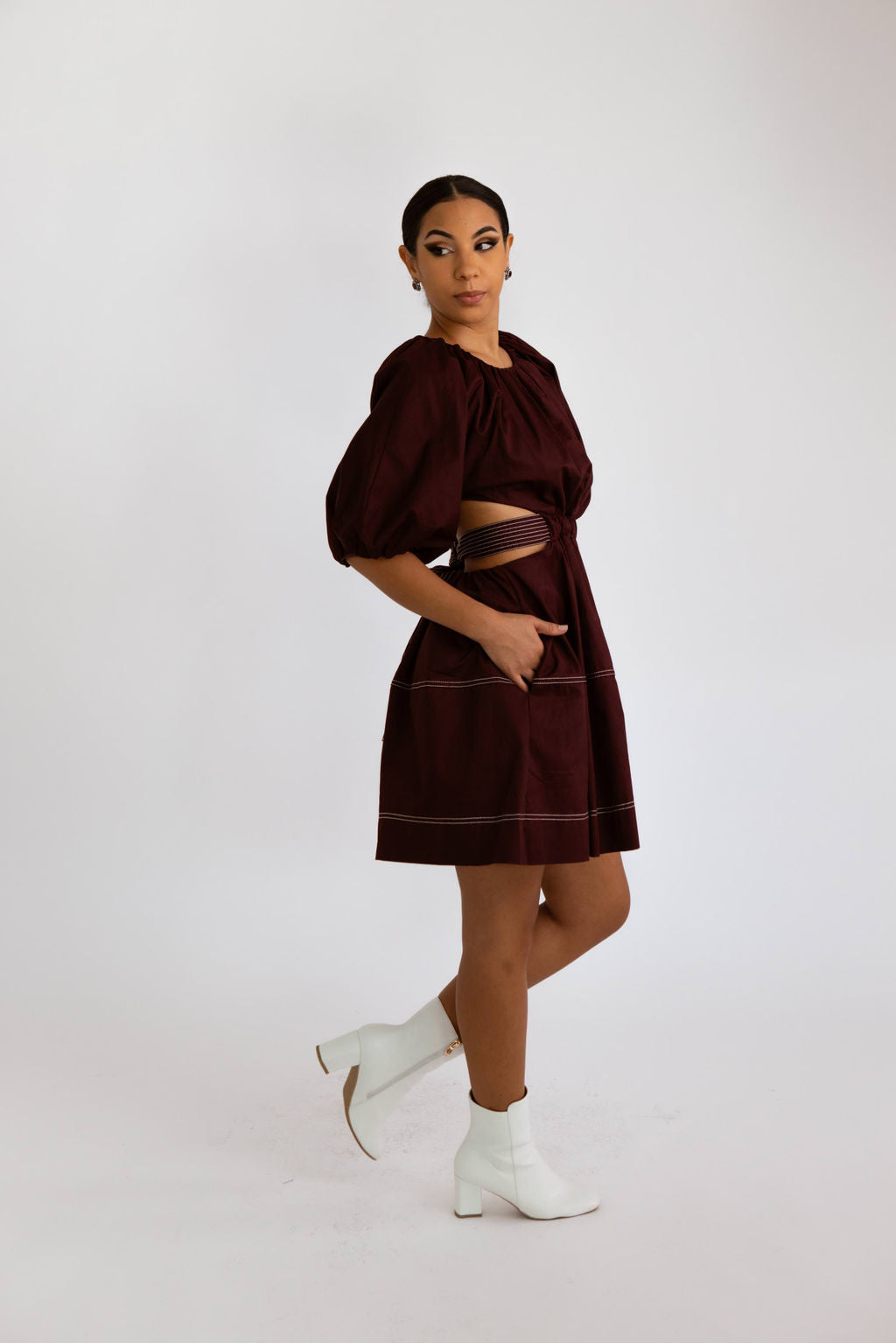 Wine O'clock Cut out Dress