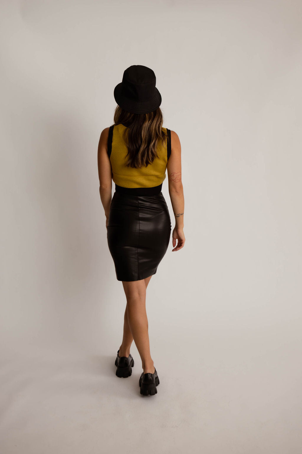 City Luxe Leather Skirt