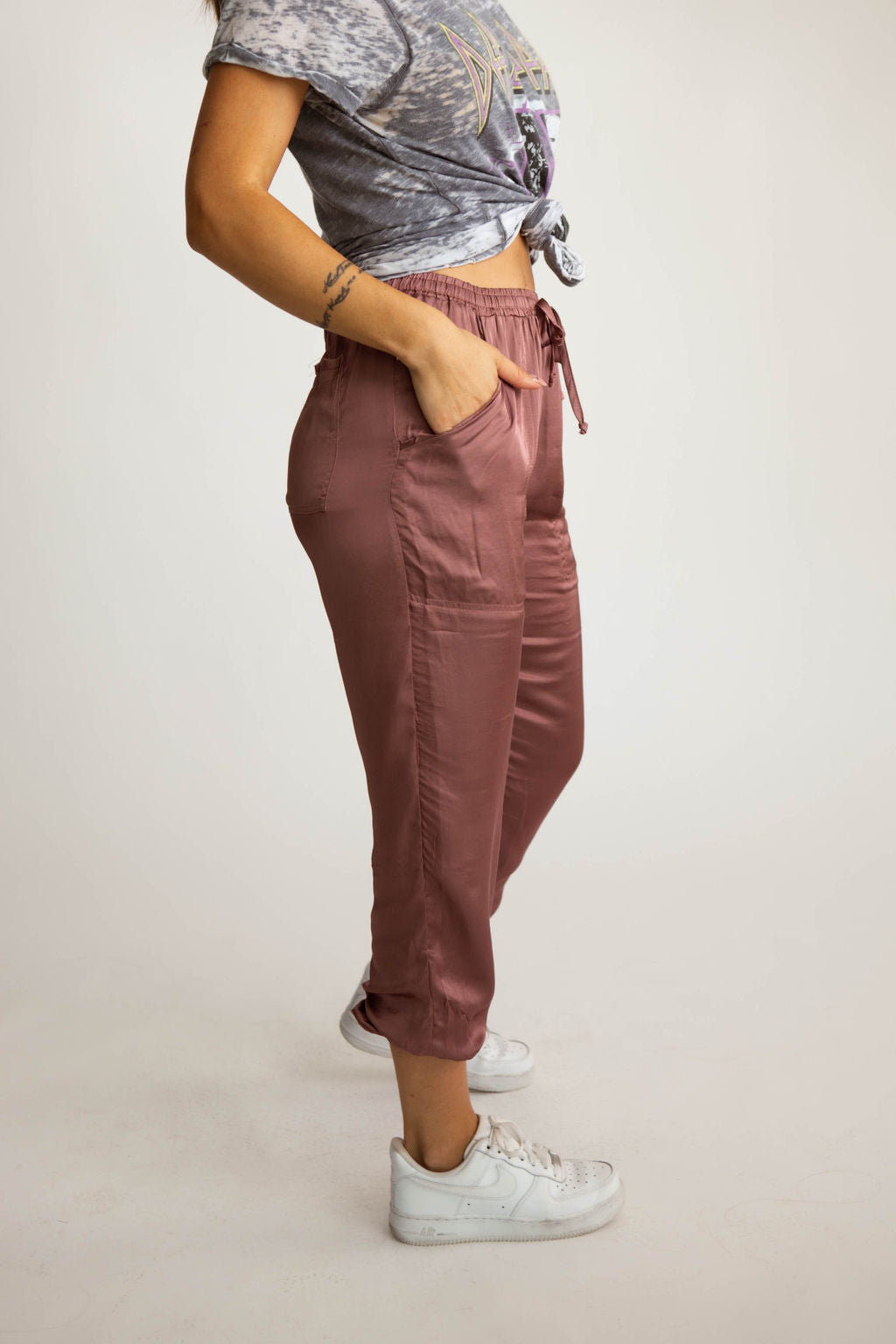 Elisa Satin Jogger