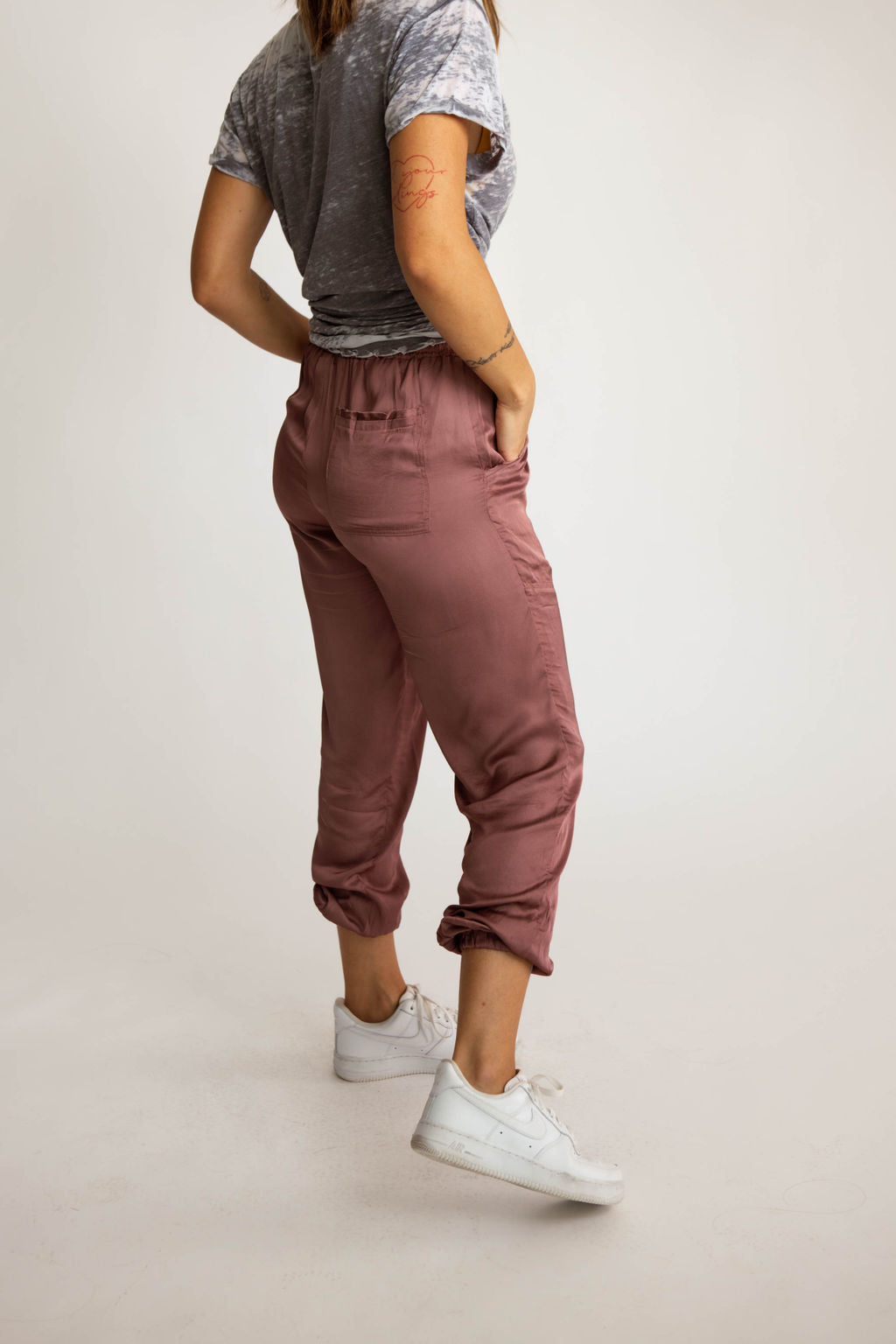 Elisa Satin Jogger