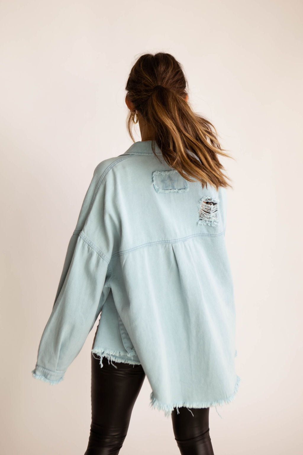 Mina Cotton Denim Shacket