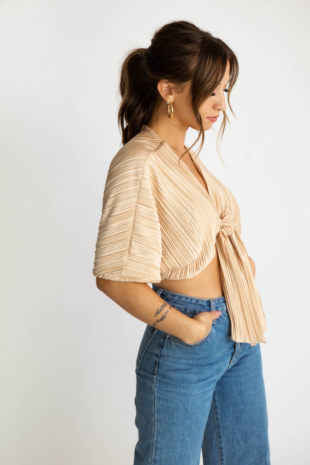 Haven Tie Front Top