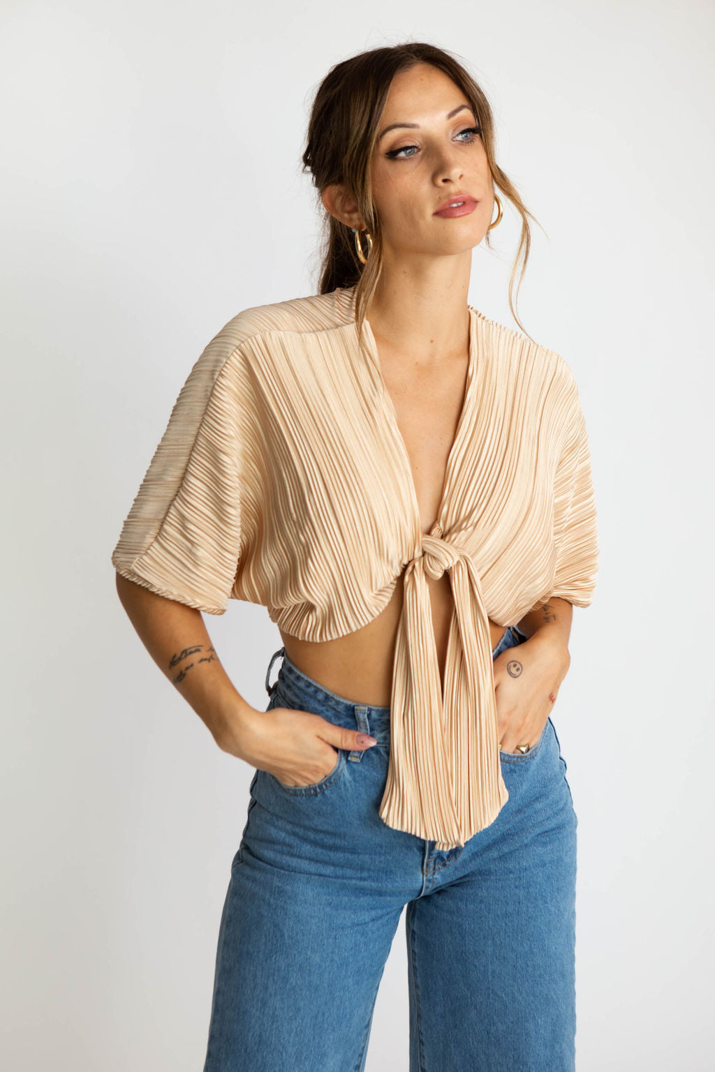 Haven Tie Front Top